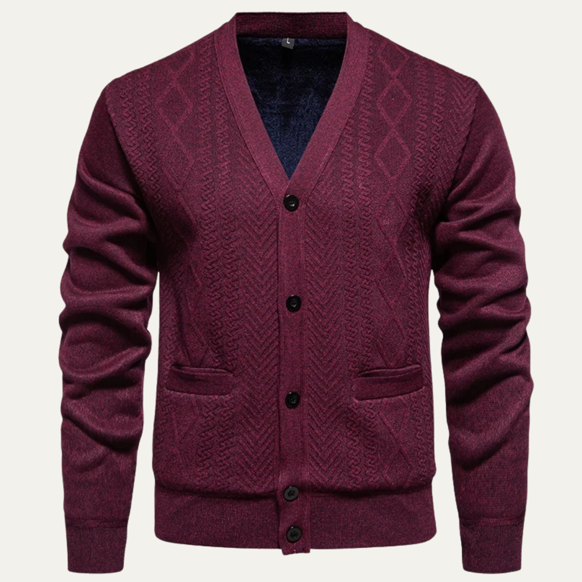 The Northwood Men’s V Neck Button U Soft Knit Cardigan