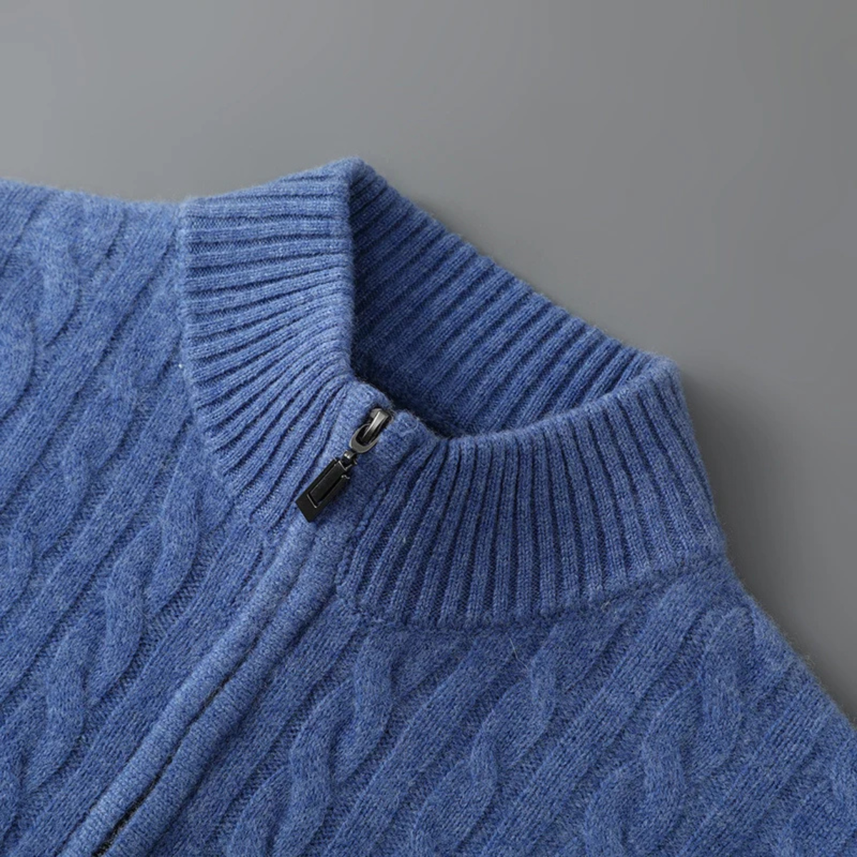 The Pinecrest Men's Warm Mock Neck Winter Knit Half Zip Sweater