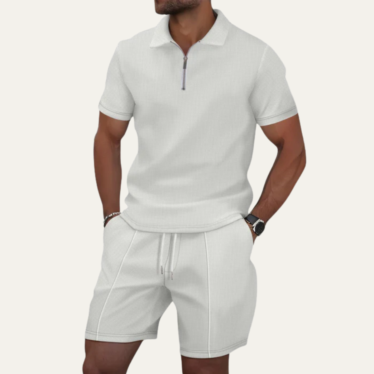 The Riccione Men’s Polo and Shorts Set