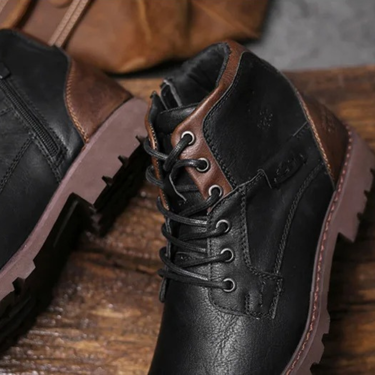 The Stanhope Men’s Vintage Durable Ankle Biker Boots