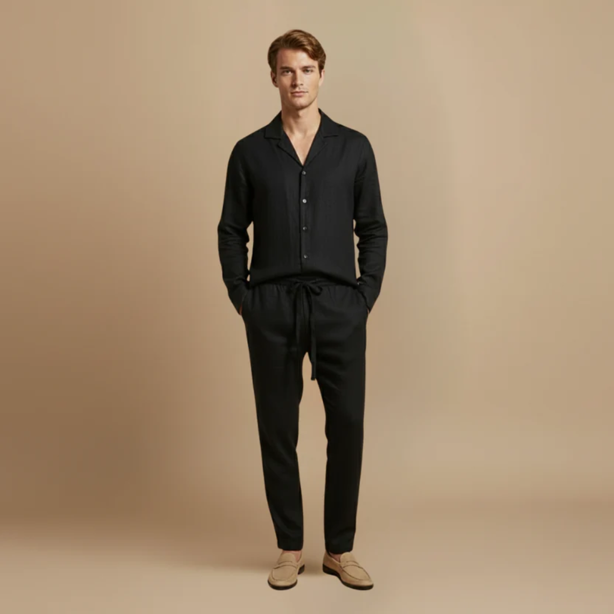 The Tortona Men's Knit Top and Pants Set