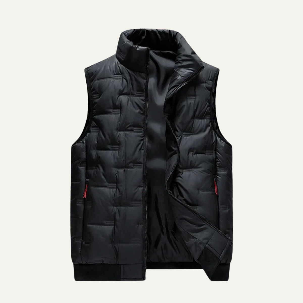 The Belgravia Men’s Luxury Black Puffer Quilted Vest - 2025