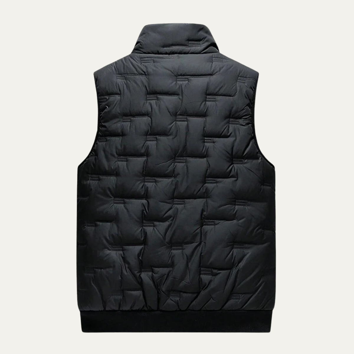 The Belgravia Men’s Luxury Black Puffer Quilted Vest - 2025