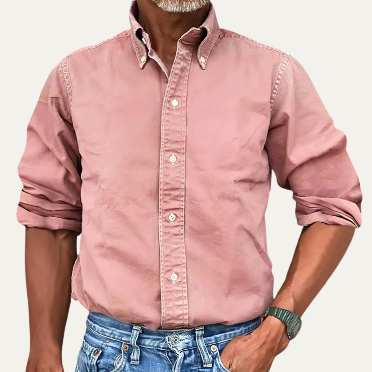 The Vercelli Men’s Solid Colour Button Down Casual Shirt