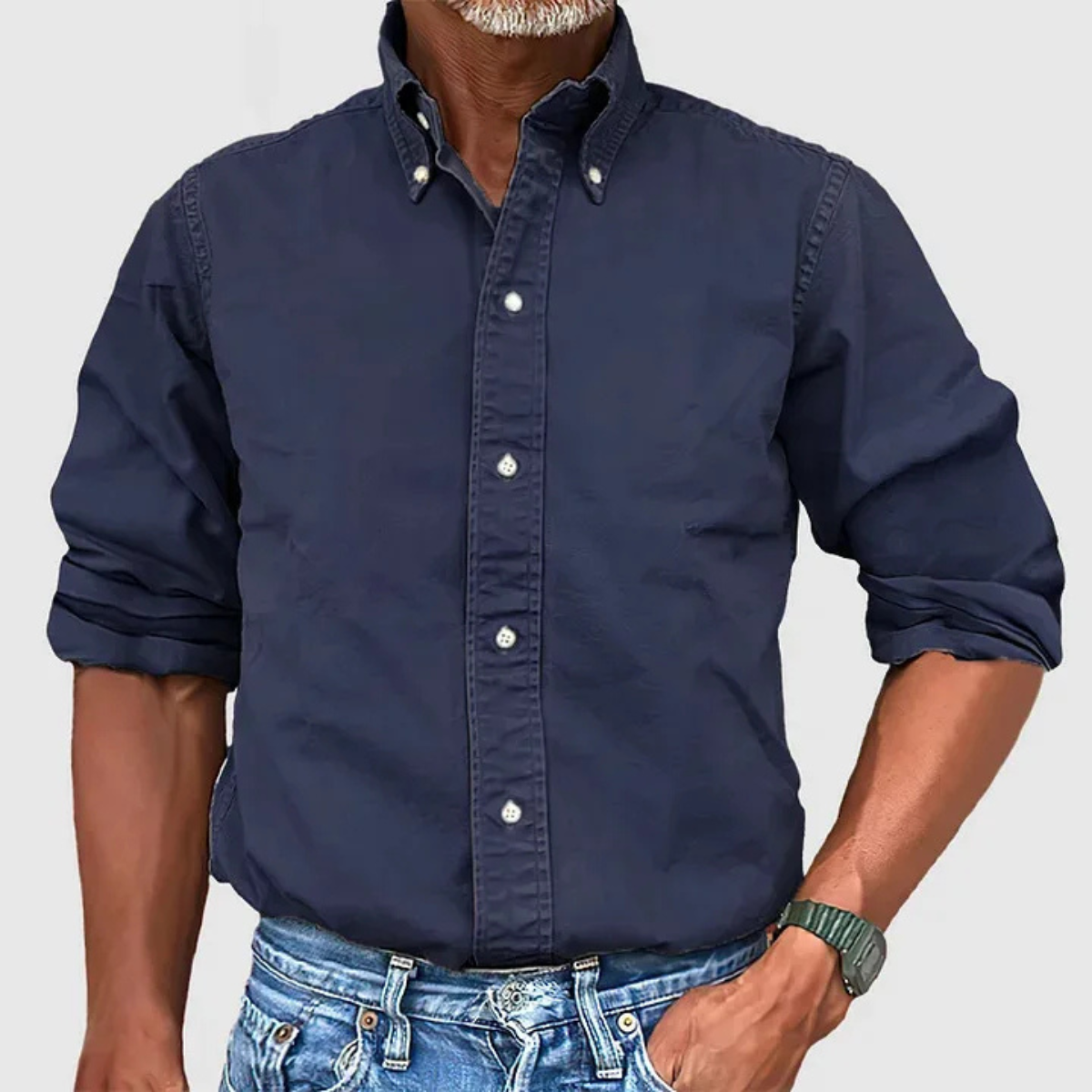 The Vercelli Men’s Solid Colour Button Down Casual Shirt