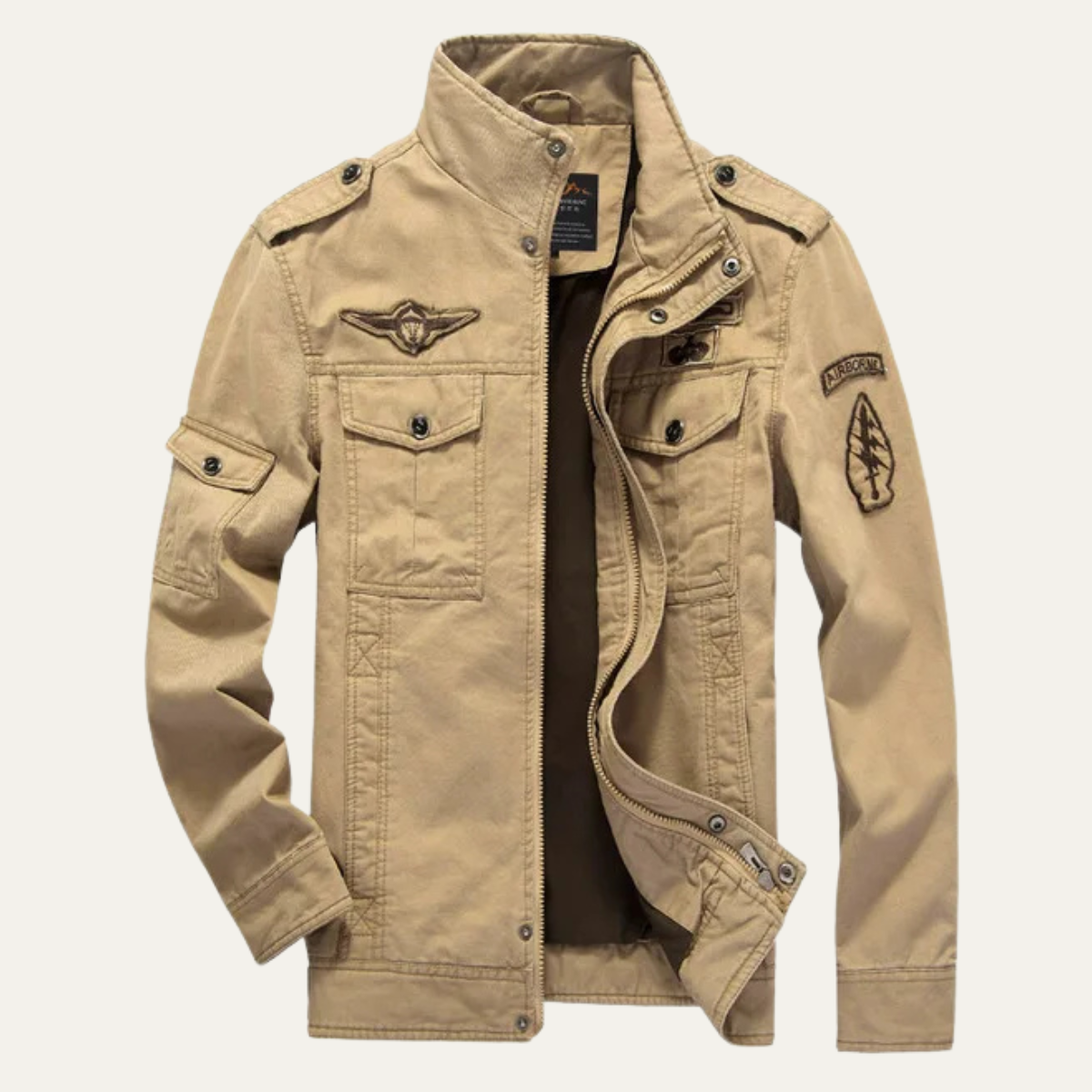 The Siena Men's Casual Army Military Cargo Jacket