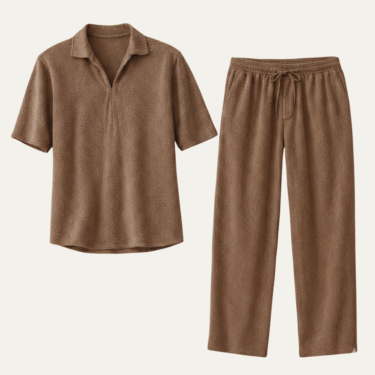 The Cambridge Men’s Relaxed Casual Summer Set – Shirt & Pants