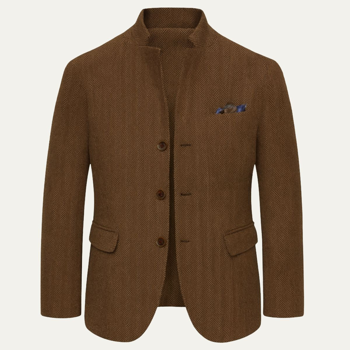 The Milverstone Men’s Wool Single Breasted Tweed Blazer Jacket