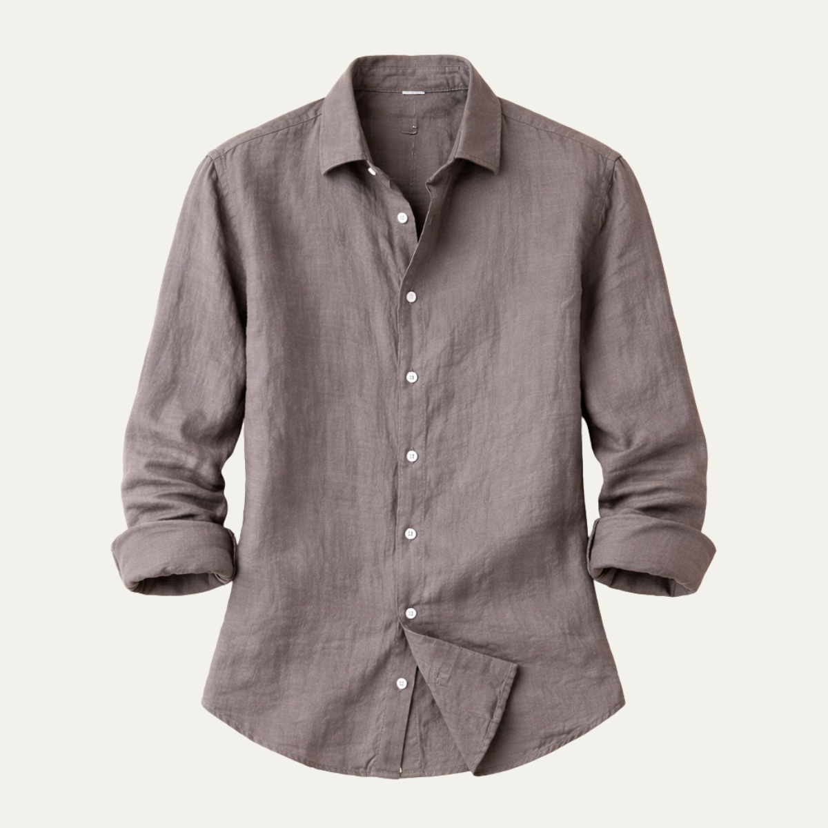 The Ironridge Men’s Linen Lightweight Turn Down Collar Trendy Shirt