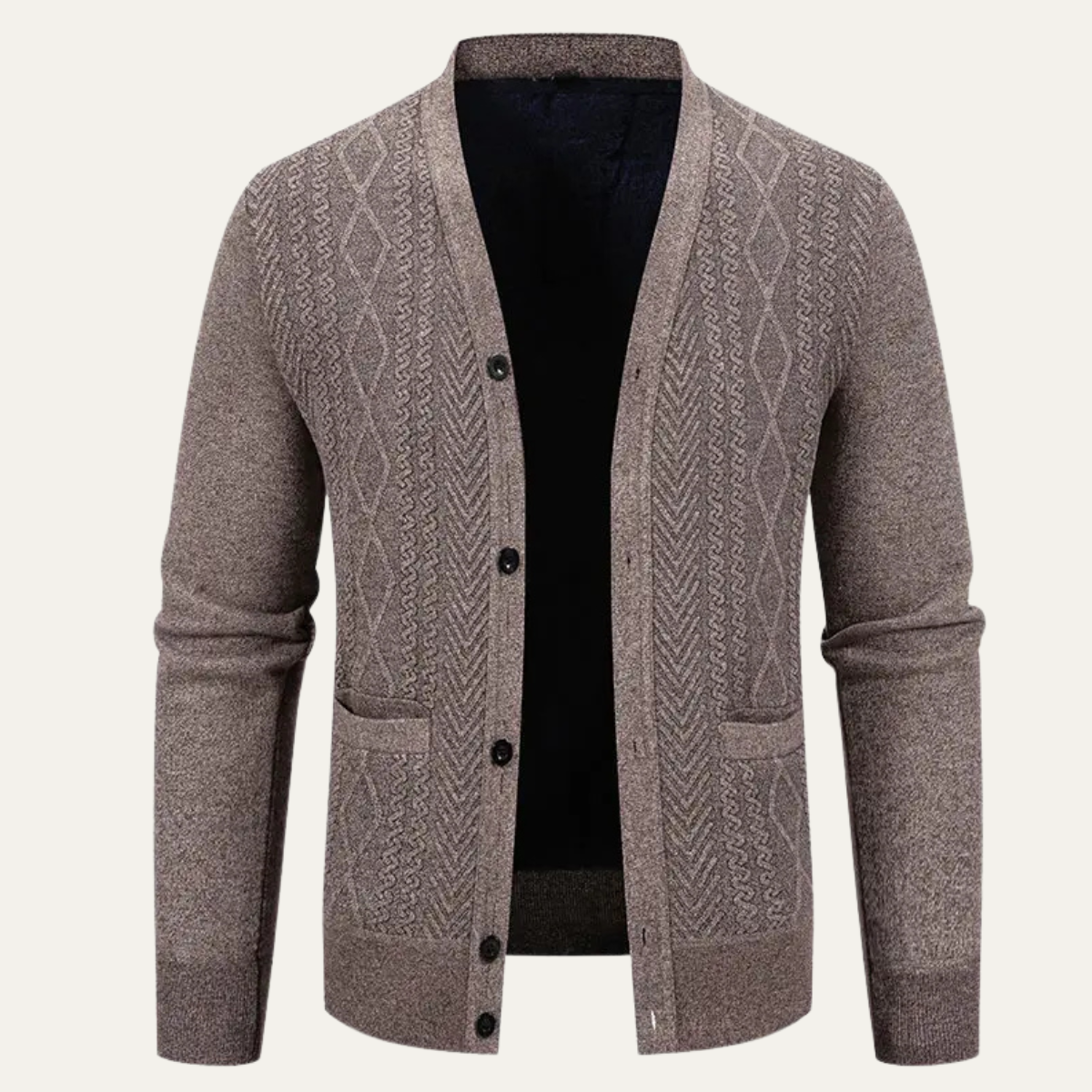 The Northwood Men’s V Neck Button U Soft Knit Cardigan