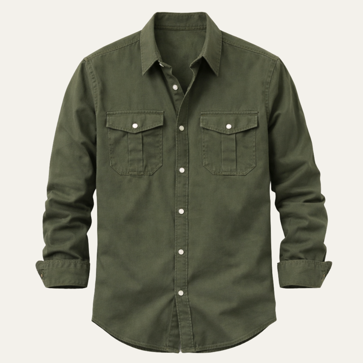 The Brookwater Men’s Retro Solid Button Up Shirt