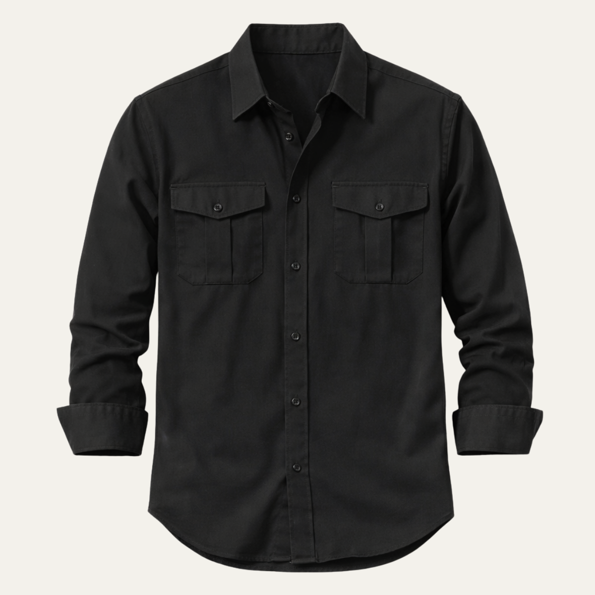 The Hillcrest Ridge Men’s Linen Double Pocket Casual Shirt