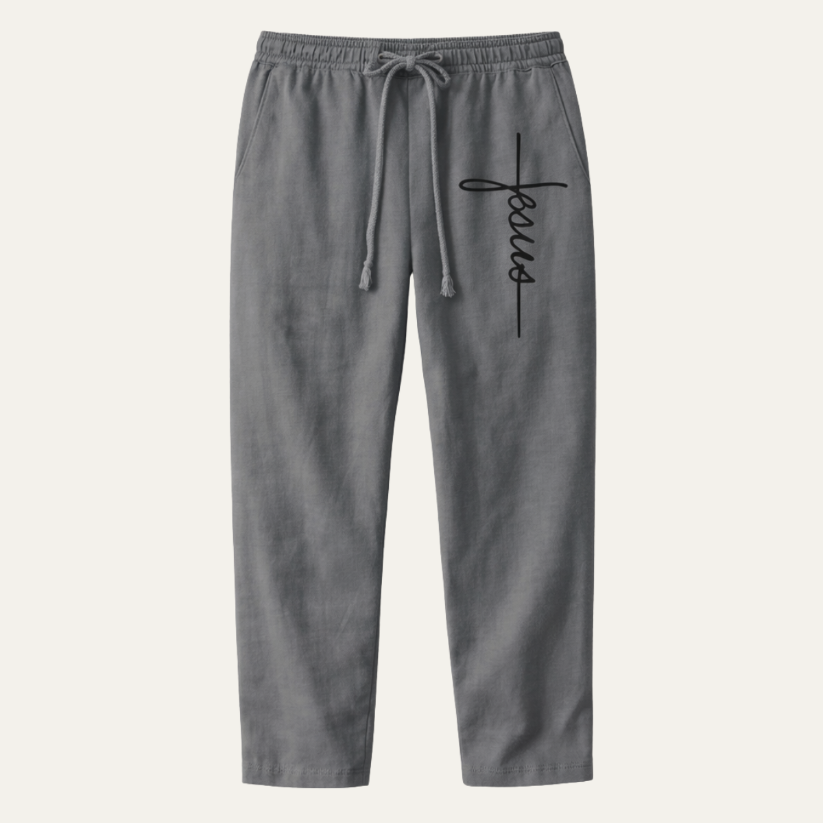 The Cedarbrook Men’s Breathable Relaxed Fit Linen Wide Leg Drawstring Pants