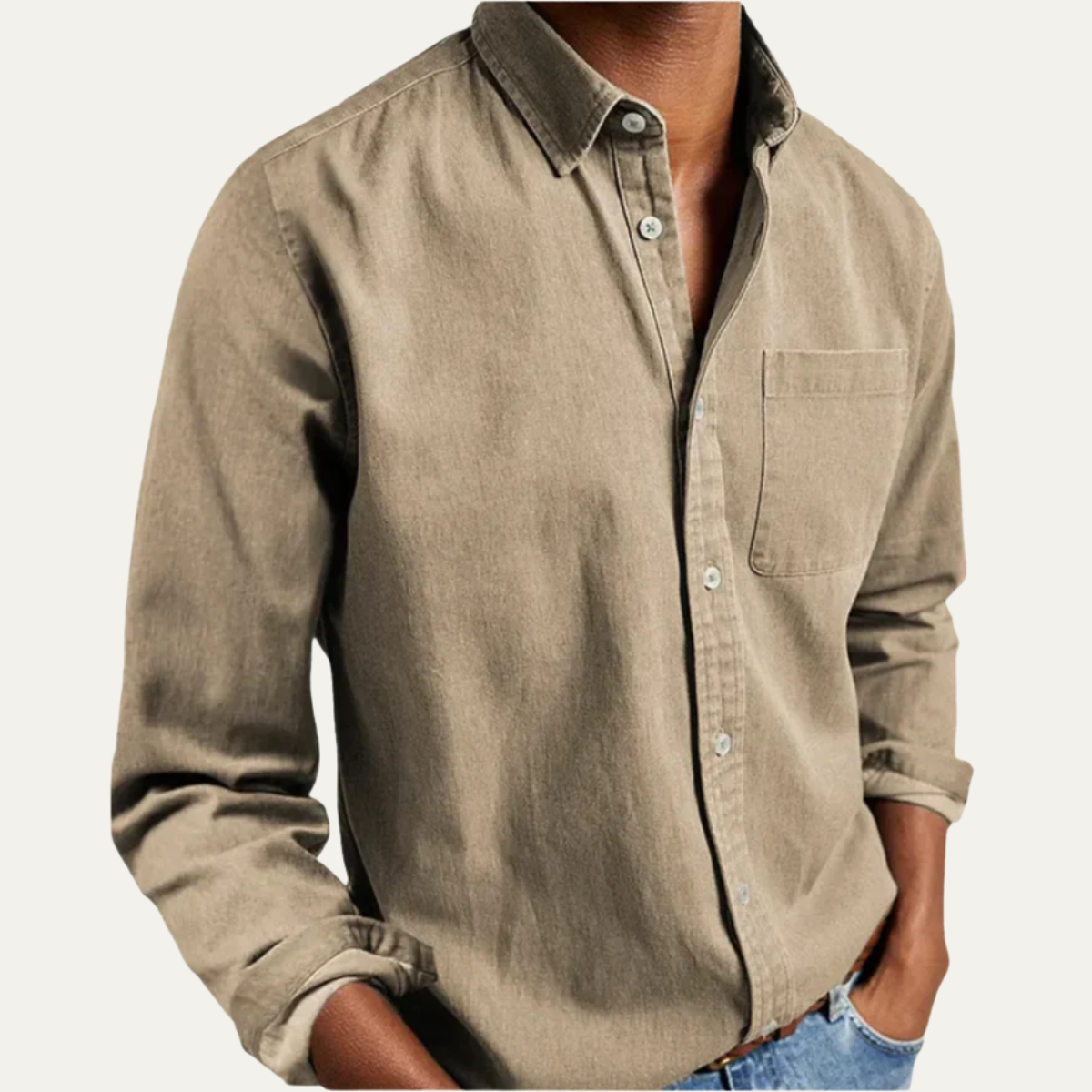 The Ovada Men's Casual Long Sleeve Shirt