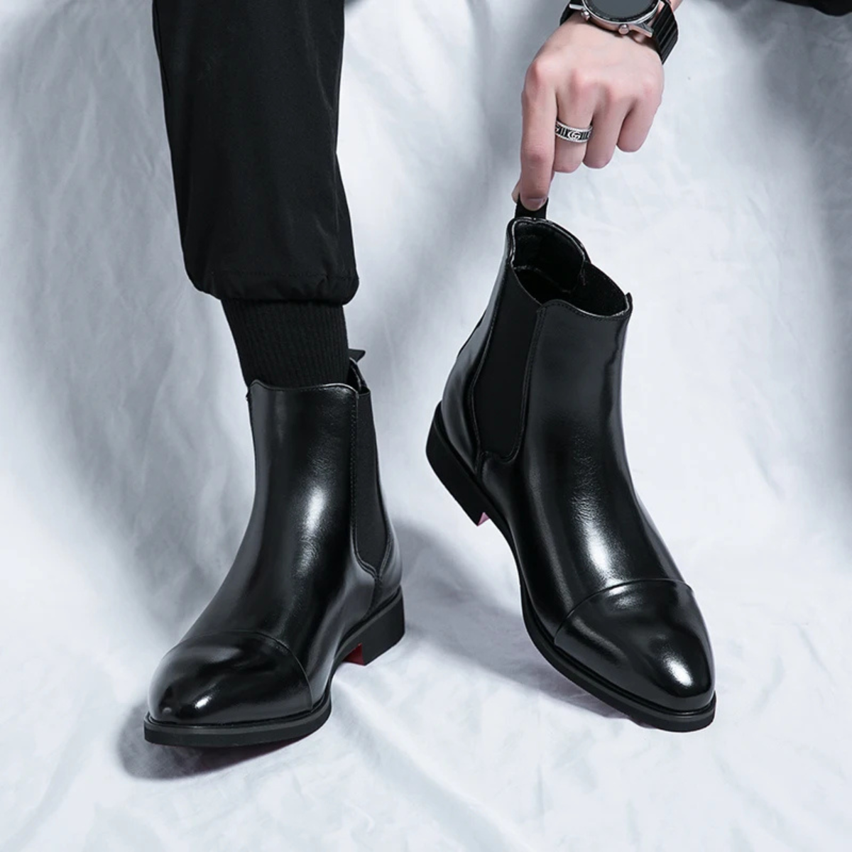 The Rossano Men’s Formal Leather Chelsea Boots