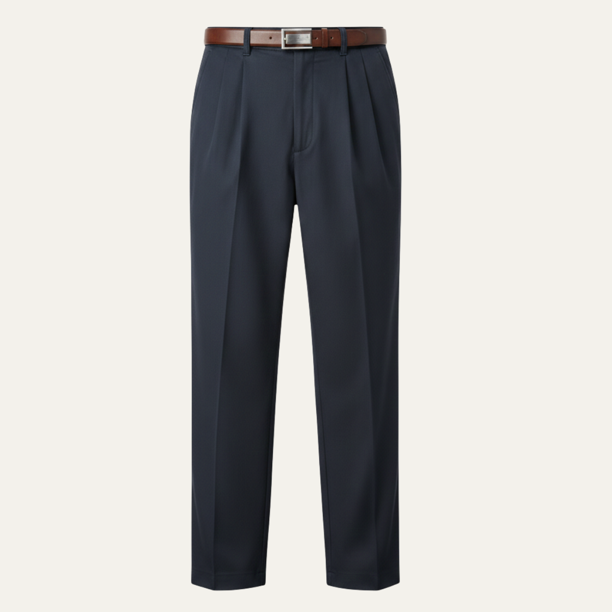 The Montfield Men’s Double Pleated High Waist Straight Leg Pants