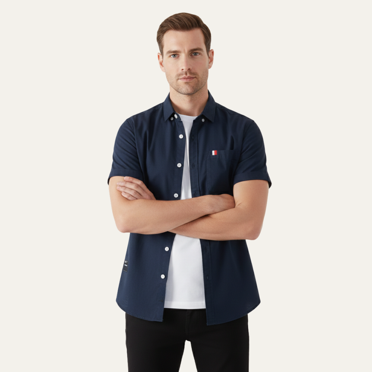 The Salerno Men’s Slim Fit Cotton Button Up Shirt