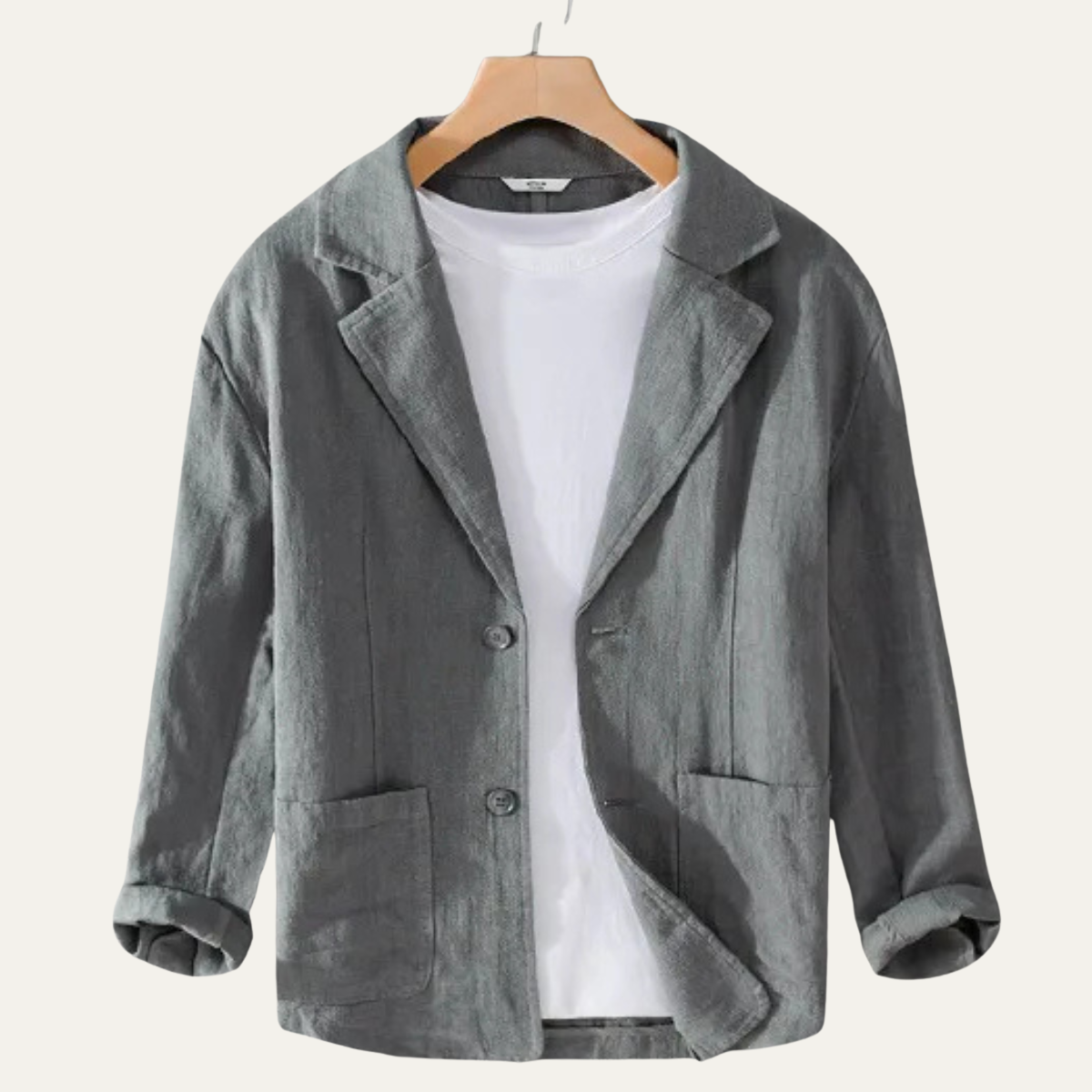 The Crestwood Hill Men’s Solid Color Lightweight Linen Blazer