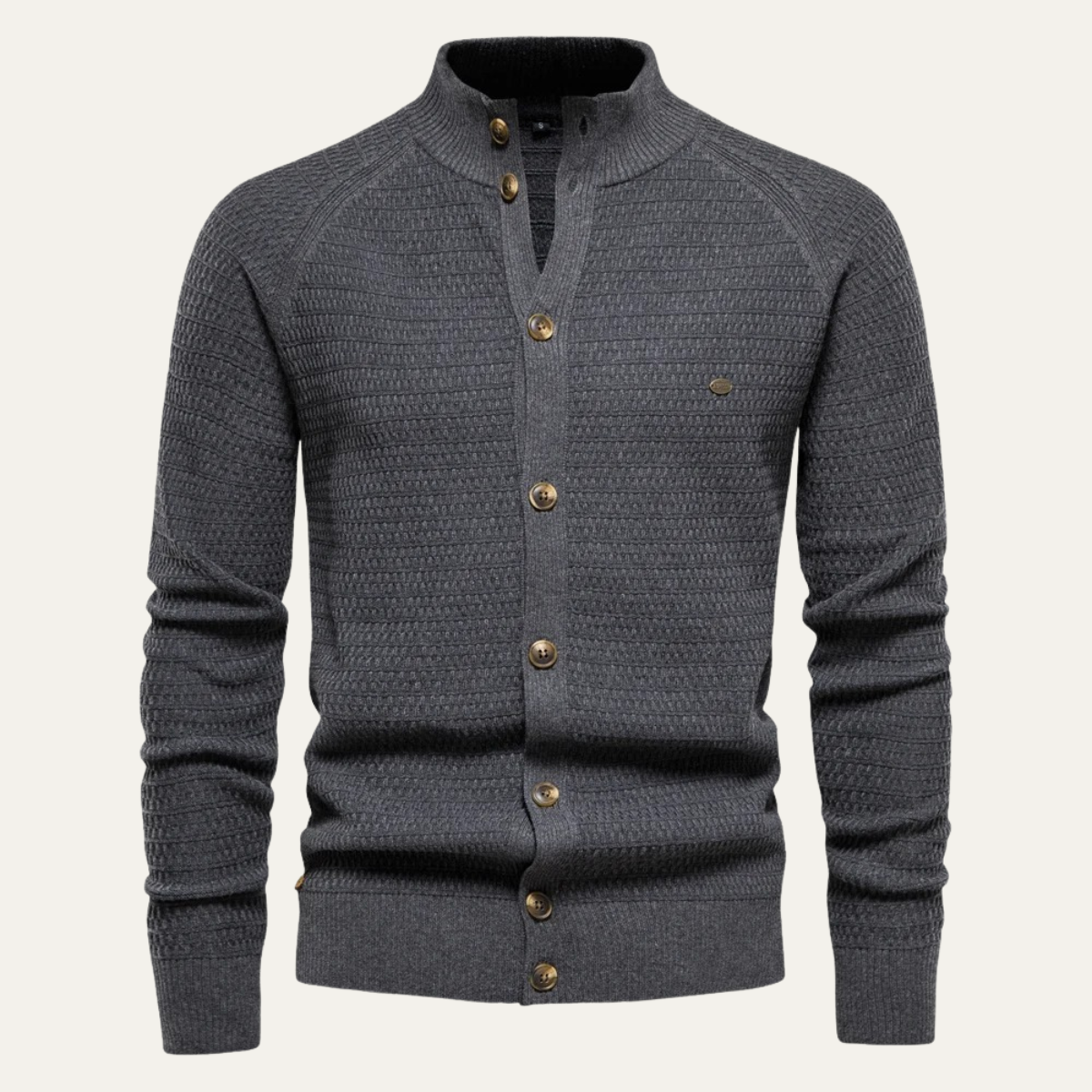 The Caernarfon Men's Casual Button Up Knitted Cotton Cardigan