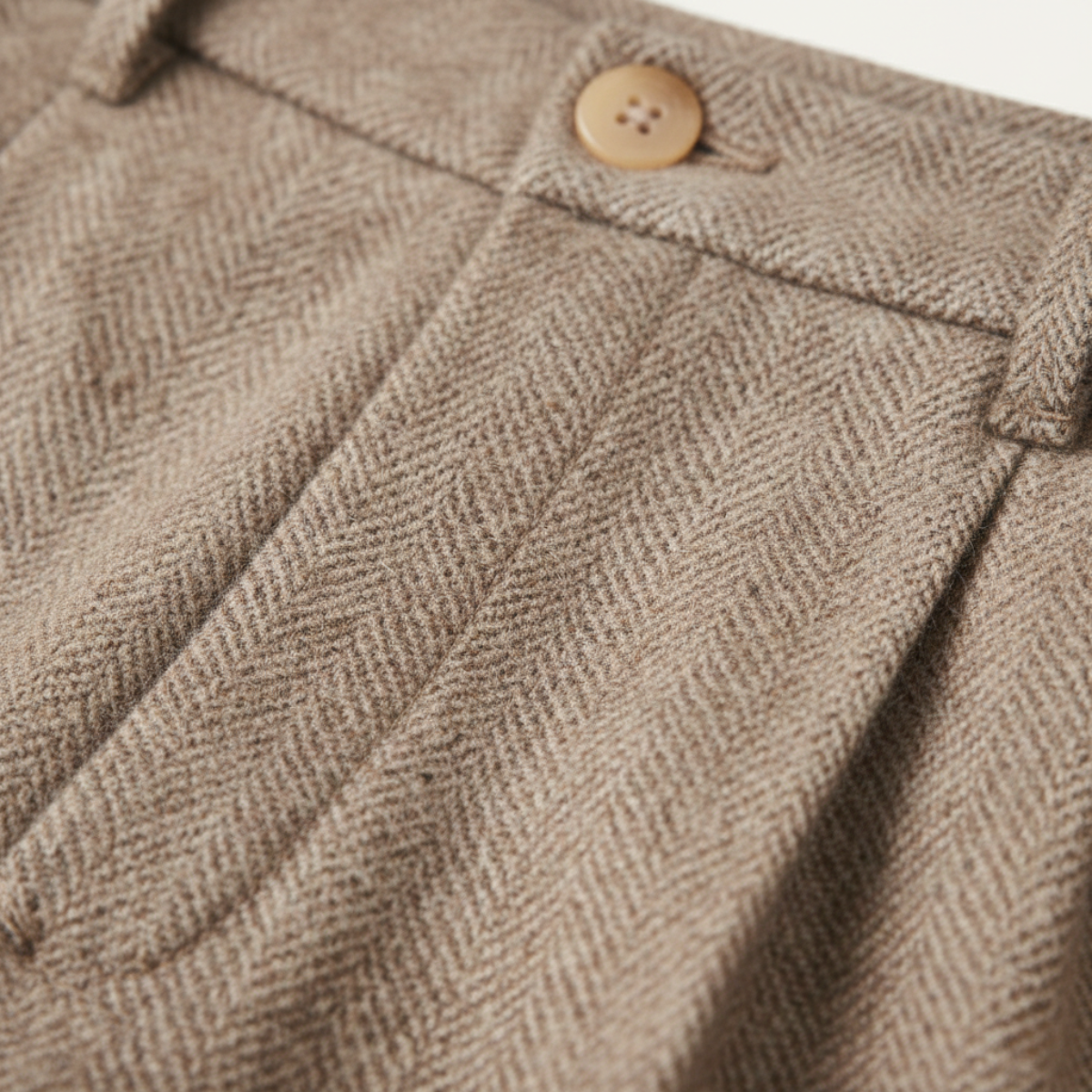The Hawkington Men’s Vintage Wool Herringbone Straight Leg Pants