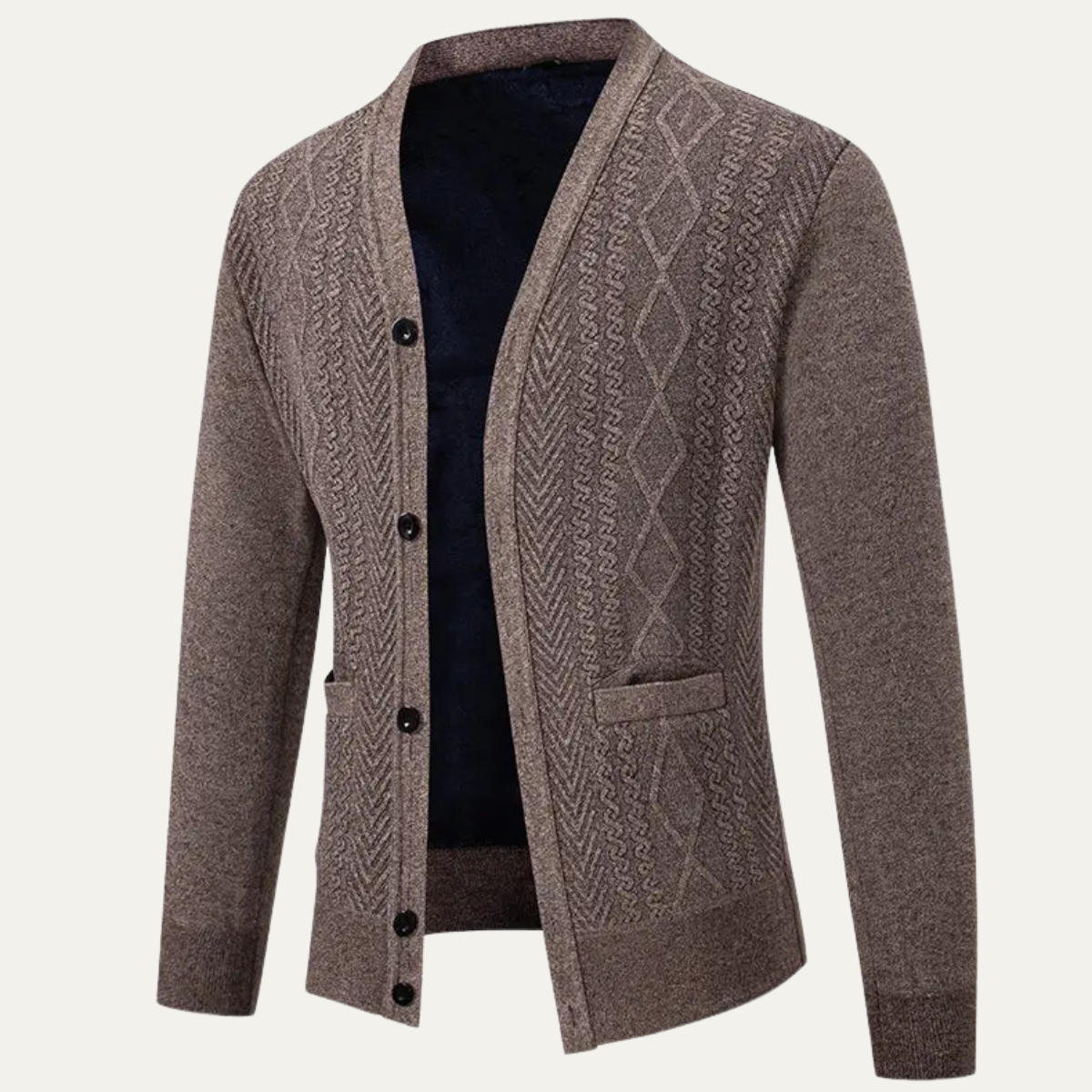 The Northwood Men’s V Neck Button U Soft Knit Cardigan