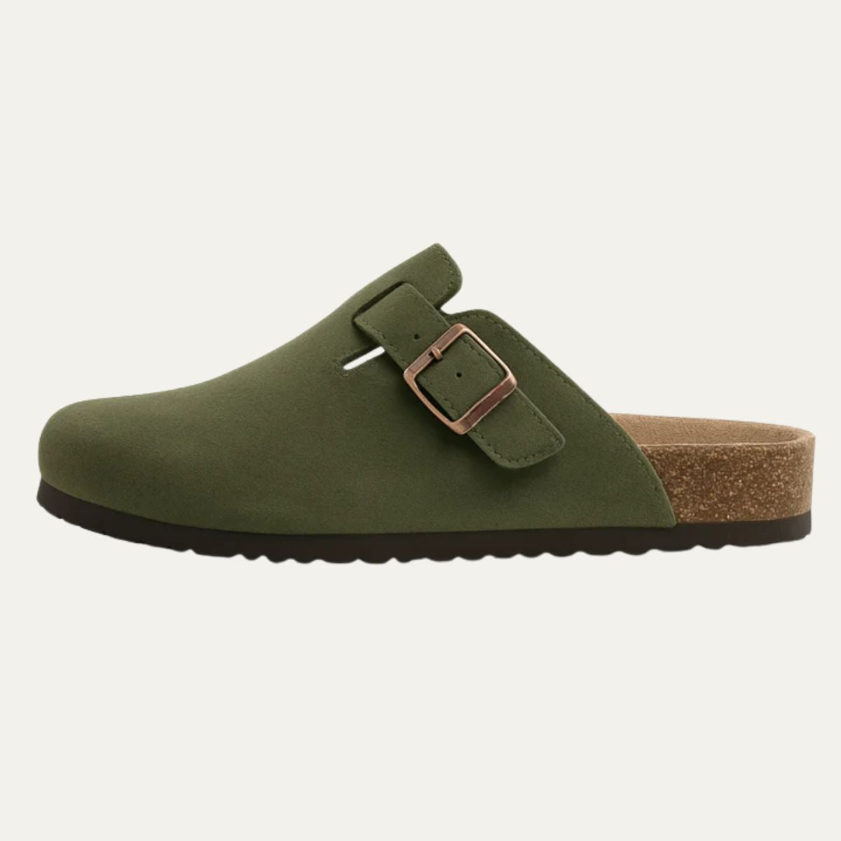 The Amalfi Men's Green Old Money Suede Moccasin Slipper