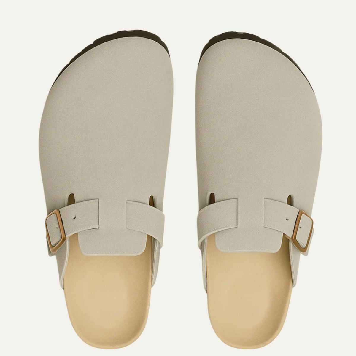 The Amalfi Men's Gray Old Money Suede Moccasin Slipper