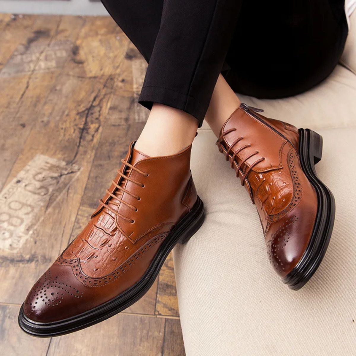 The Duke's Elegant Chelsea Boots for Men - Winter Luxury Business Shoes