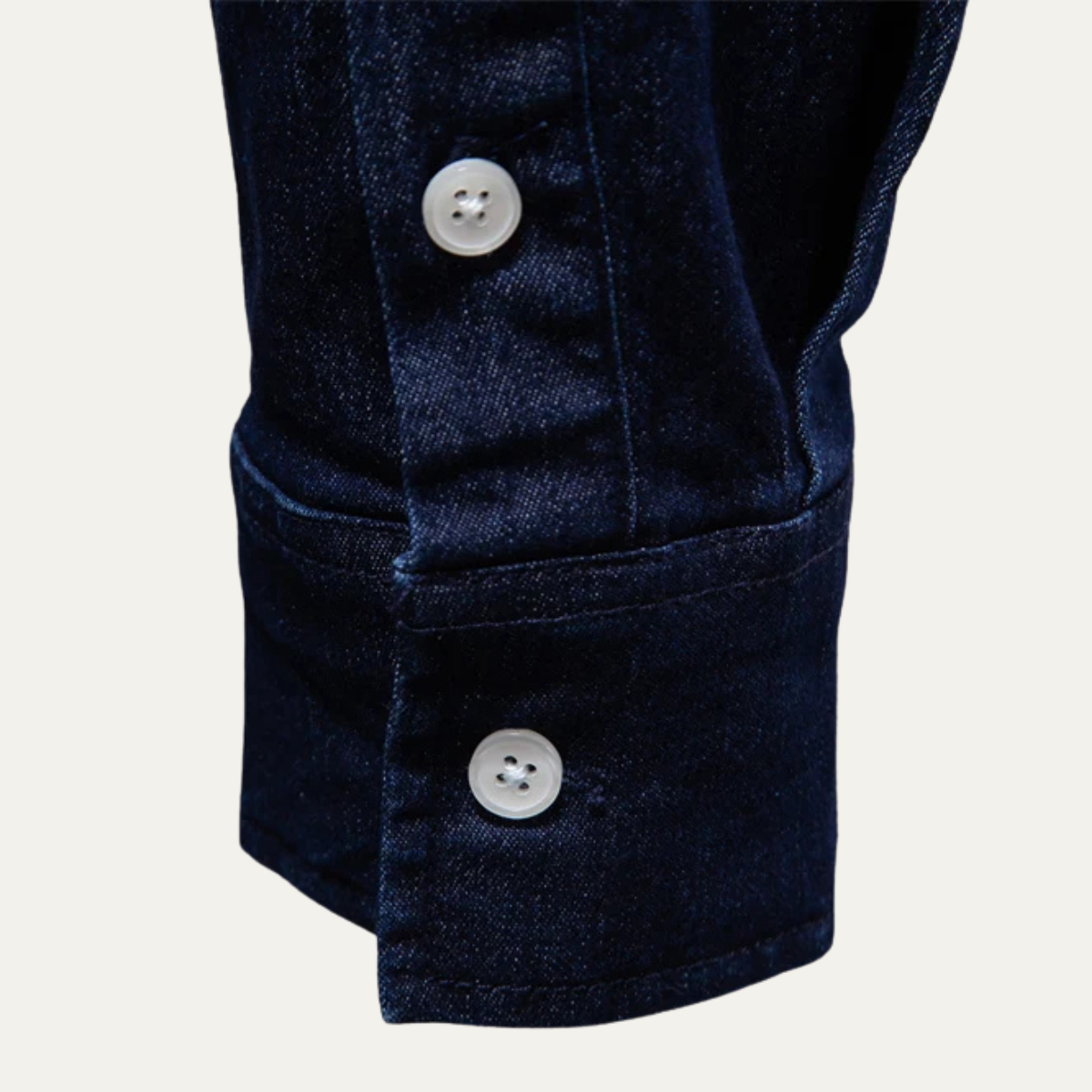 The Crestfall Ridge Men’s Slim Fit Denim Shirt with Double Pockets