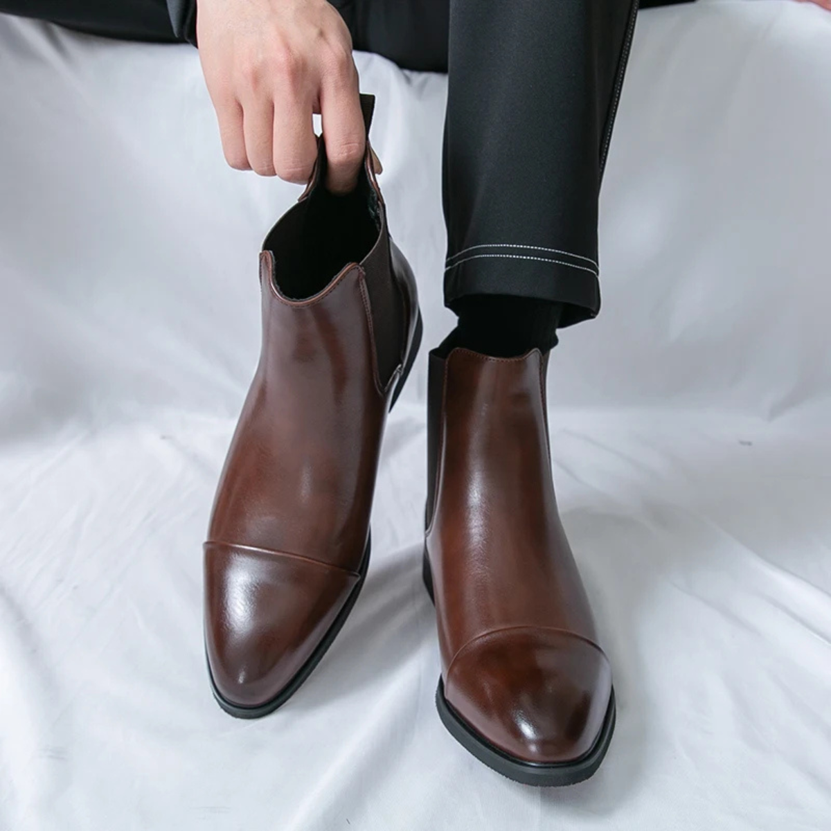The Rossano Men’s Formal Leather Chelsea Boots