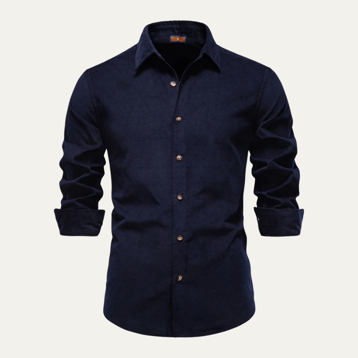The Lucca Alta Men’s Cotton Business Casual Corduroy Shirt