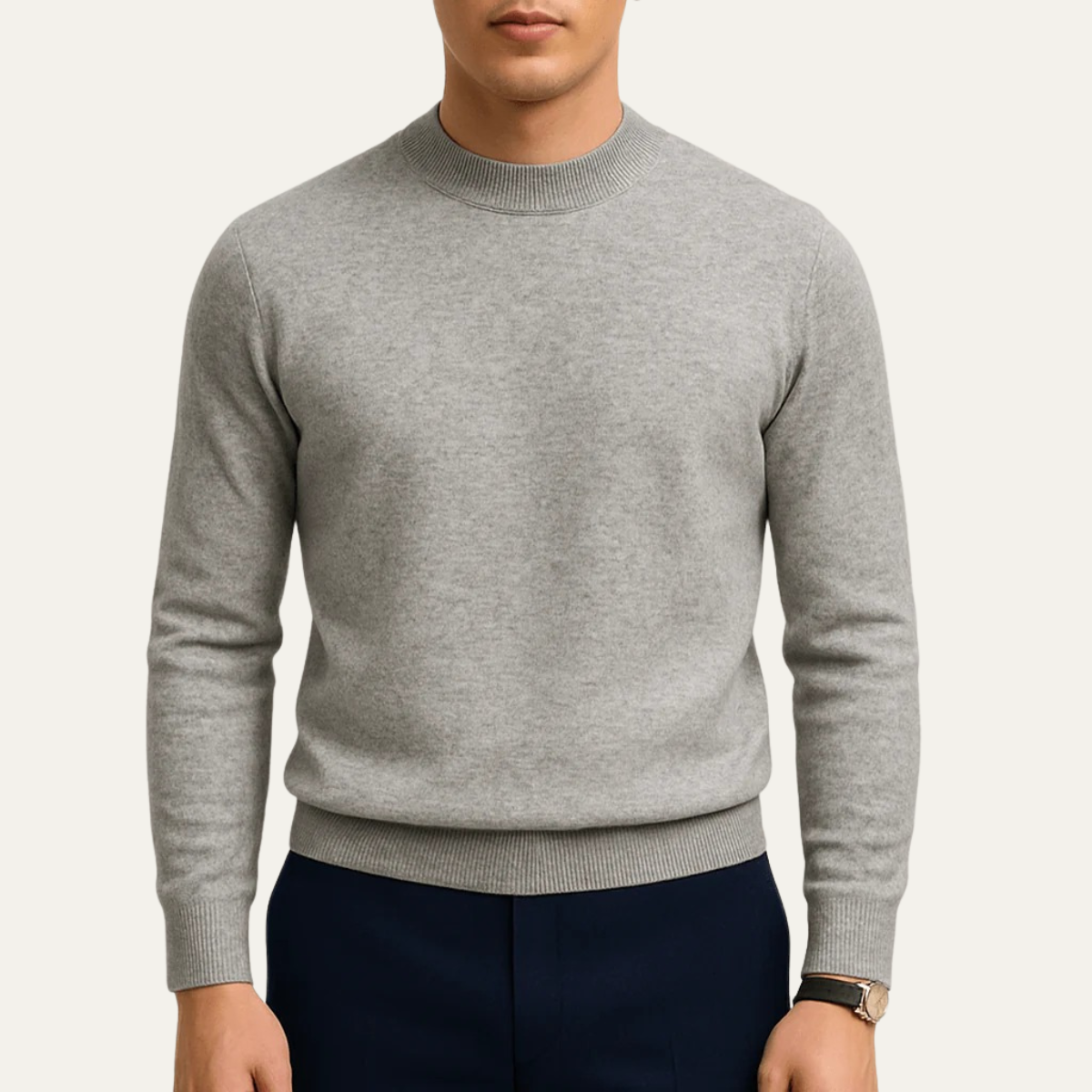 The Salcombe Men's Slim Fit Knit Crew Neck Sweater