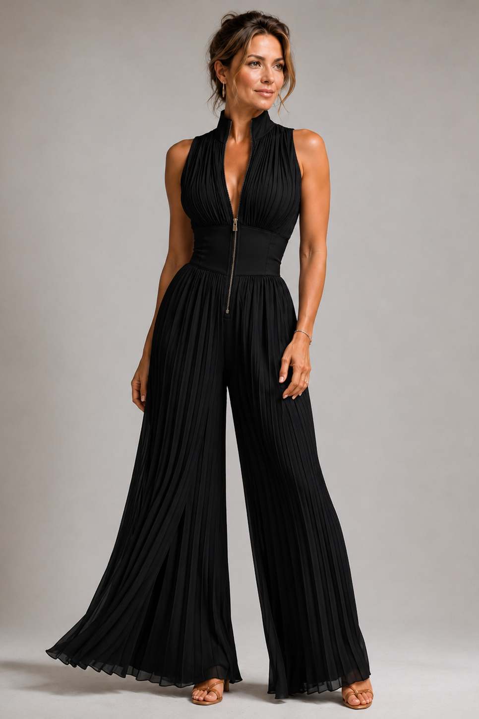 Women's Floral Wide Leg Jumpsuit