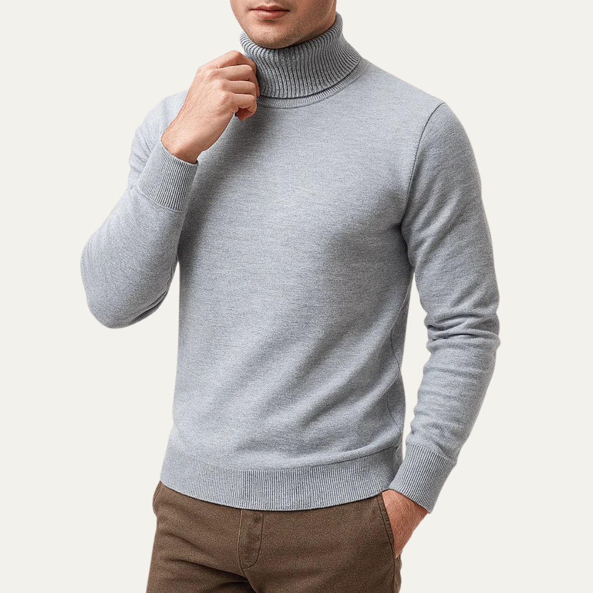 The Banbury Men's Classic Turtleneck Knit Sweater