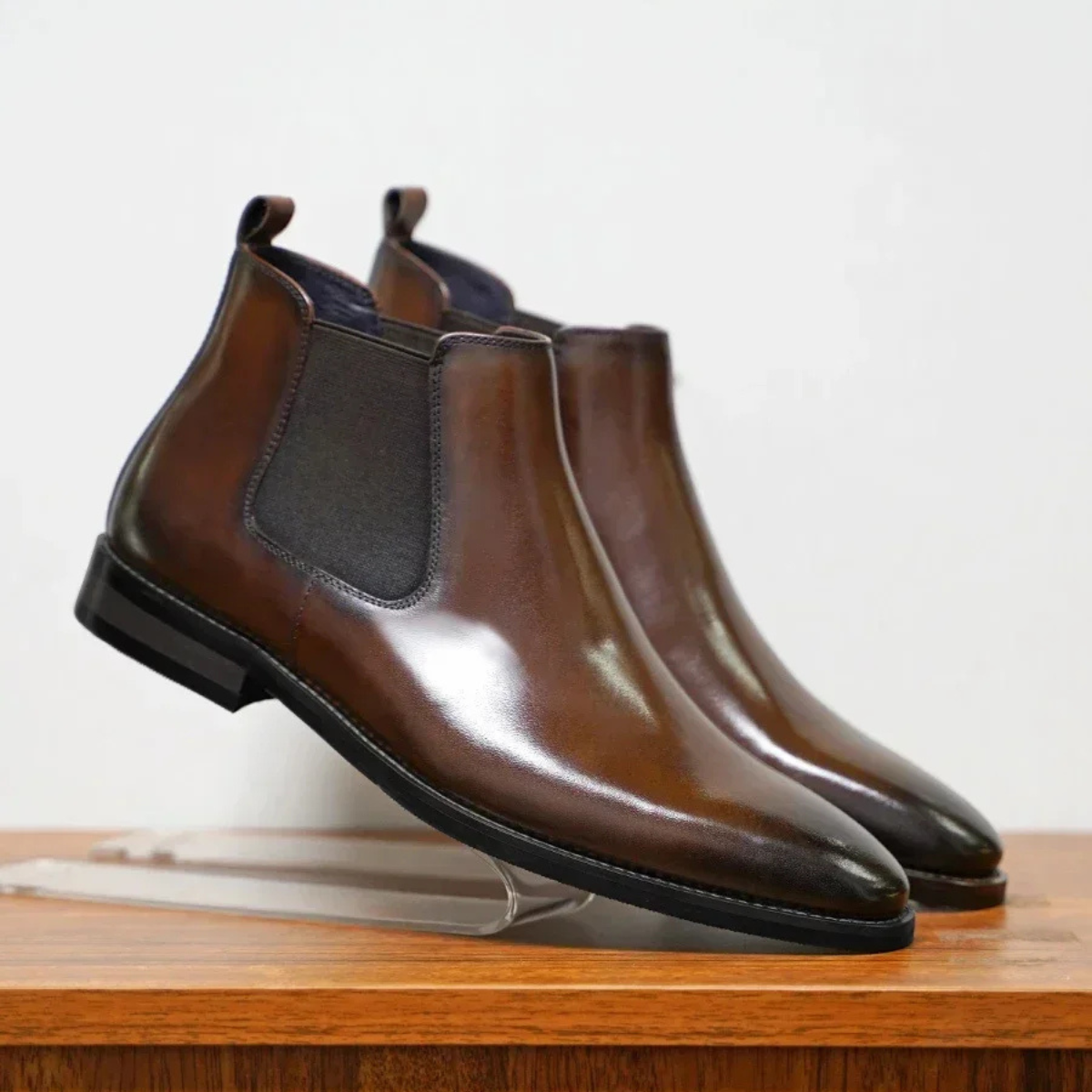 The Sardinia Men’s Classic Leather Ankle Chelsea Boots