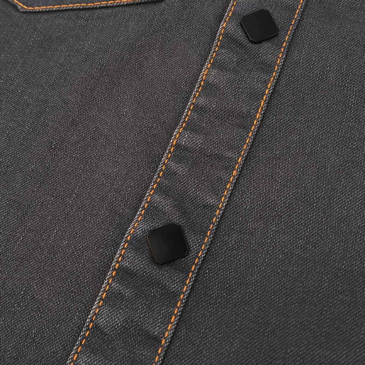 The Glenwood Court Men’s Vintage Dark Grey Denim Shirt