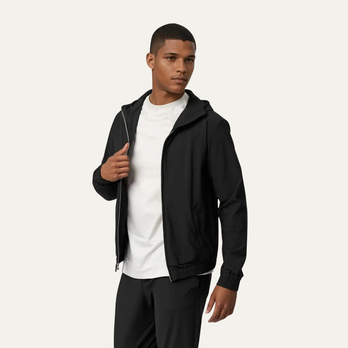 The Phantom Black Luxury Men’s Modern Co Ord Lounge Wear Set