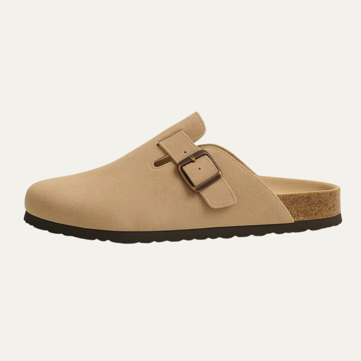 The Amalfi Men's Beige Old Money Suede Moccasin Slipper