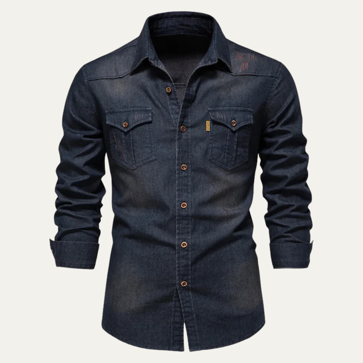 The Roseland Men’s Trendy Slim Fit Stand Collar Cotton Shirt