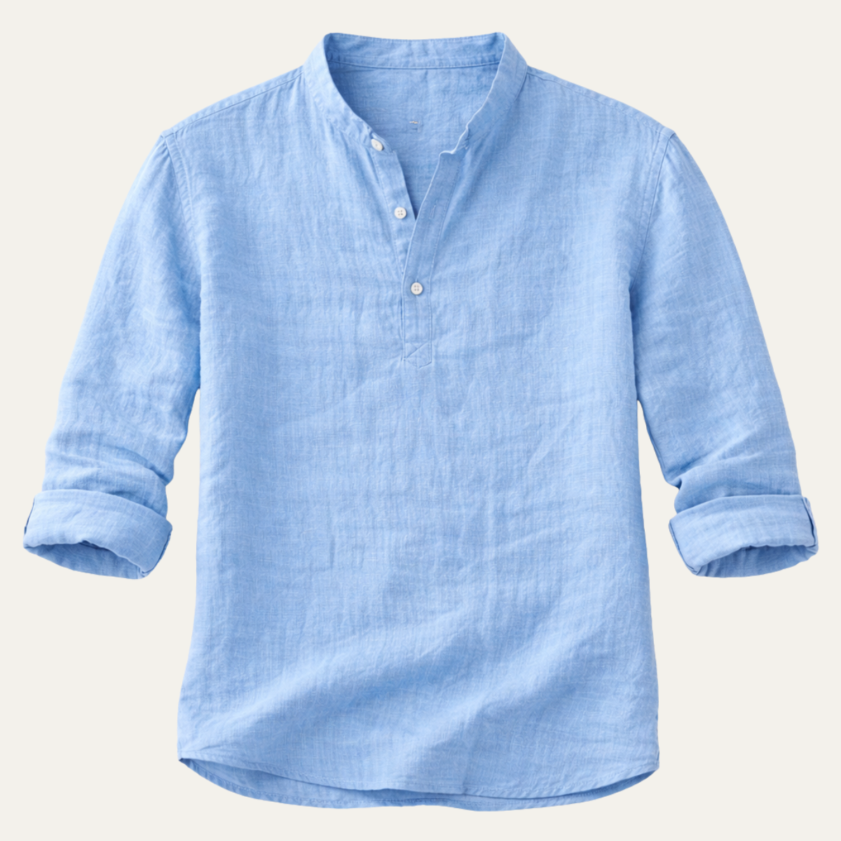 The Ridgebrook Park Men's Breathable Linen Summer Casual Button Up Shirt