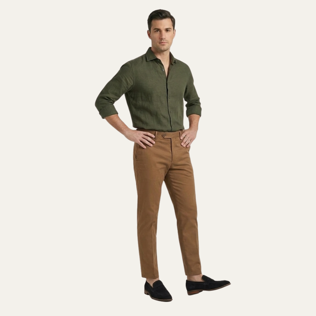 The Limone Men’s Classes Suede Penny Comfort Loafers