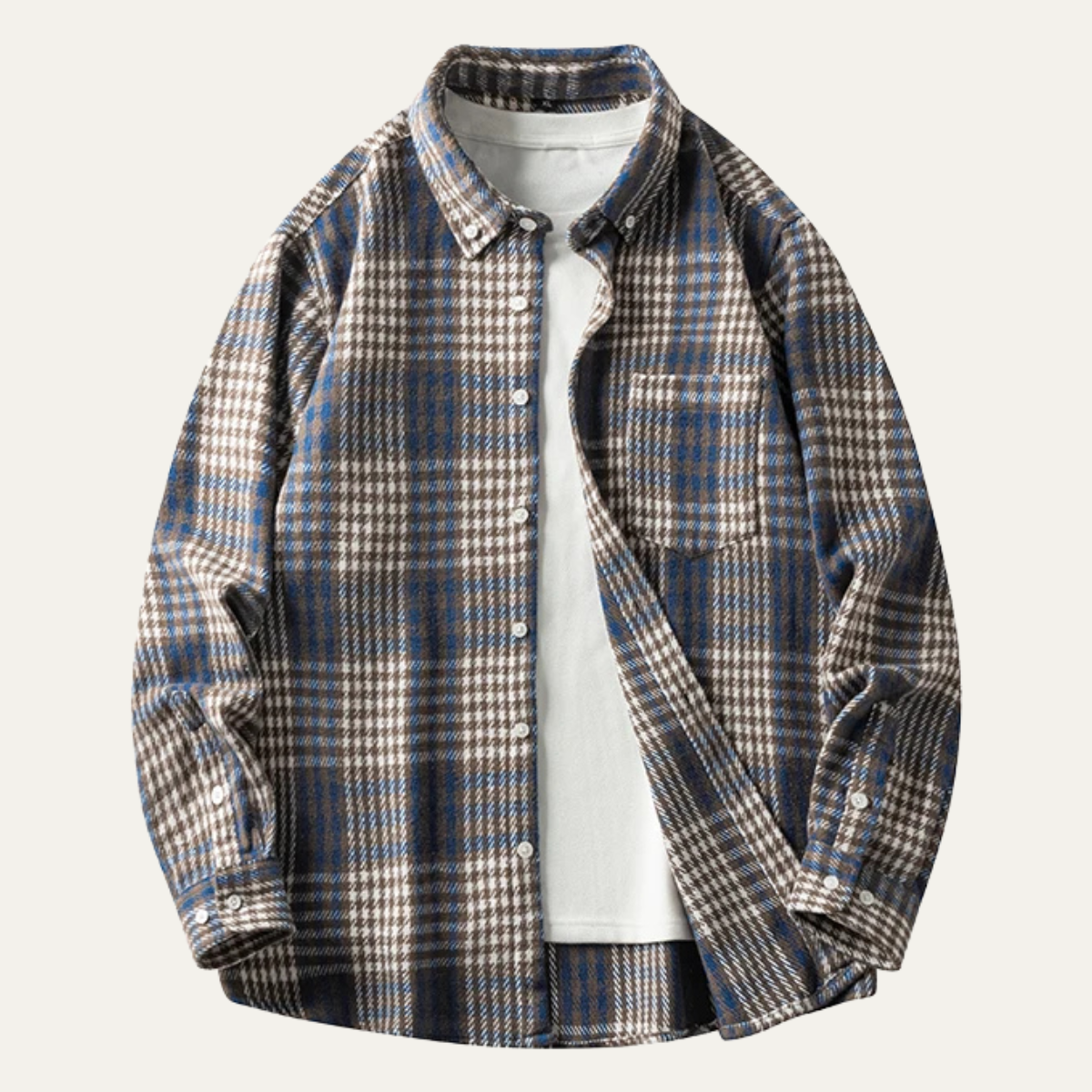The Cuneo Men’s Plaid Lightweight Flannel Shirt