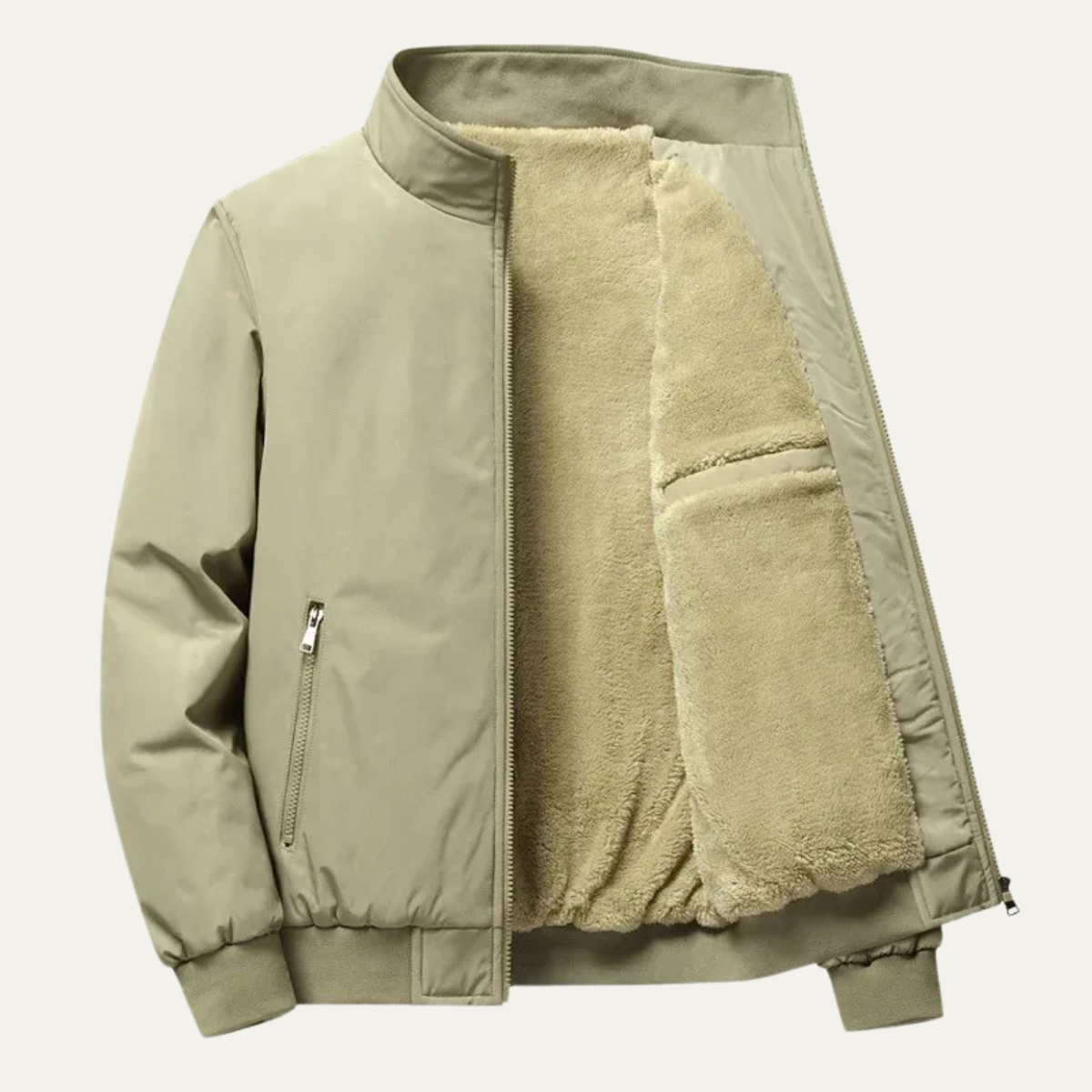 The Ashenford Men’s Stand Collar Lightweight Zip Up Coat