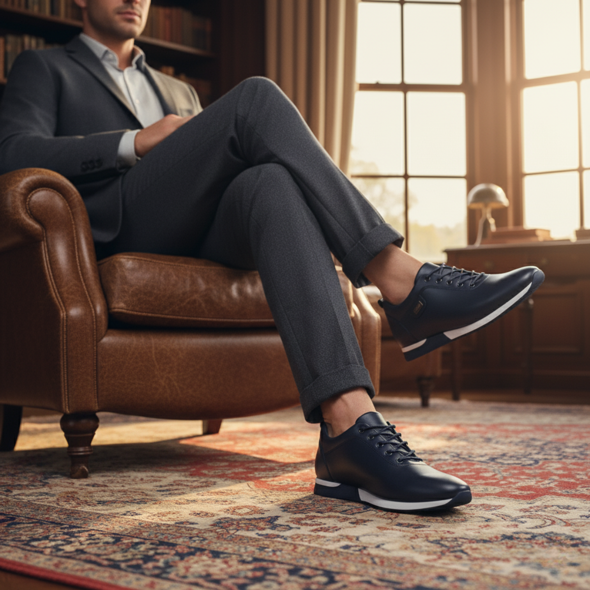 The Bond Street Men’s Shoes Leather Sneakers