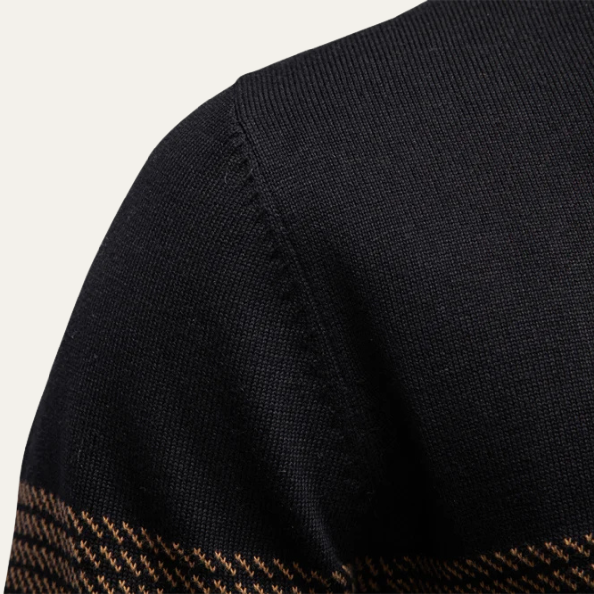 The Selva Men's Sweater Half Zip Knit Wool Blend Sweater