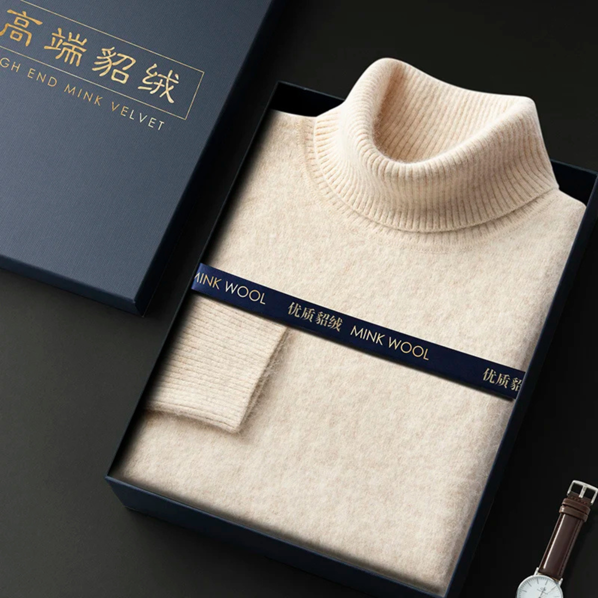 The Rosehaven Sweater – Men's 100% Soft Luxury Wool Knit Sweater