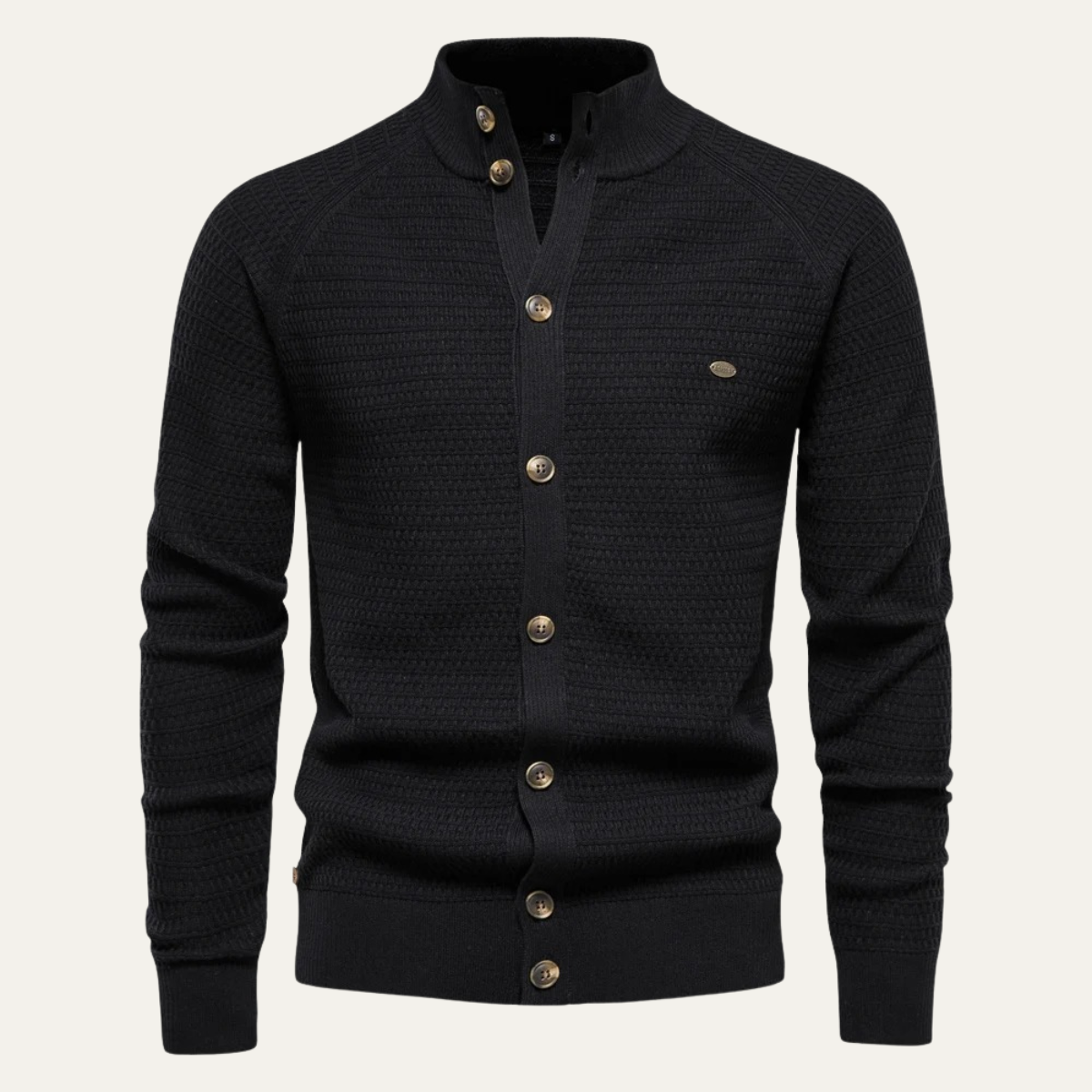 The Caernarfon Men's Casual Button Up Knitted Cotton Cardigan