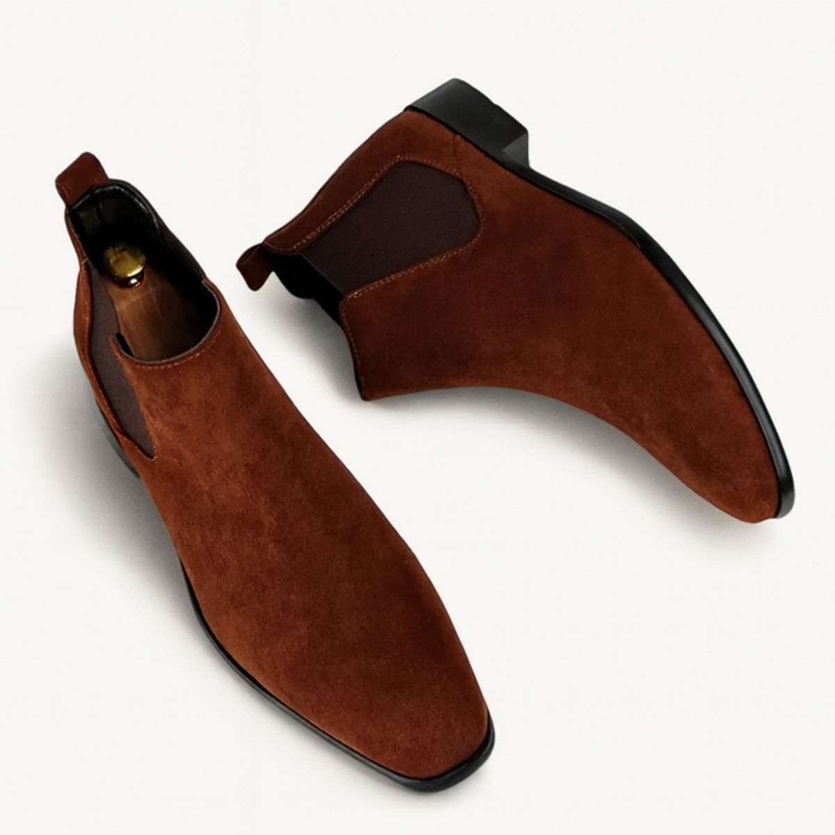 The Vienna Men’s Suede Chelsea Boots - Elegant Slip On Shoes