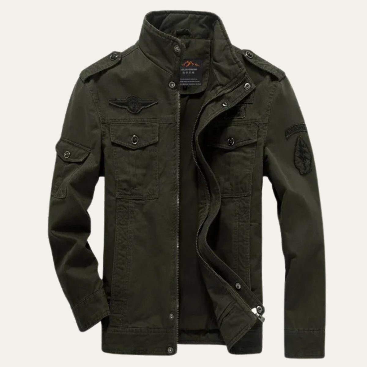 The Siena Men's Casual Army Military Cargo Jacket