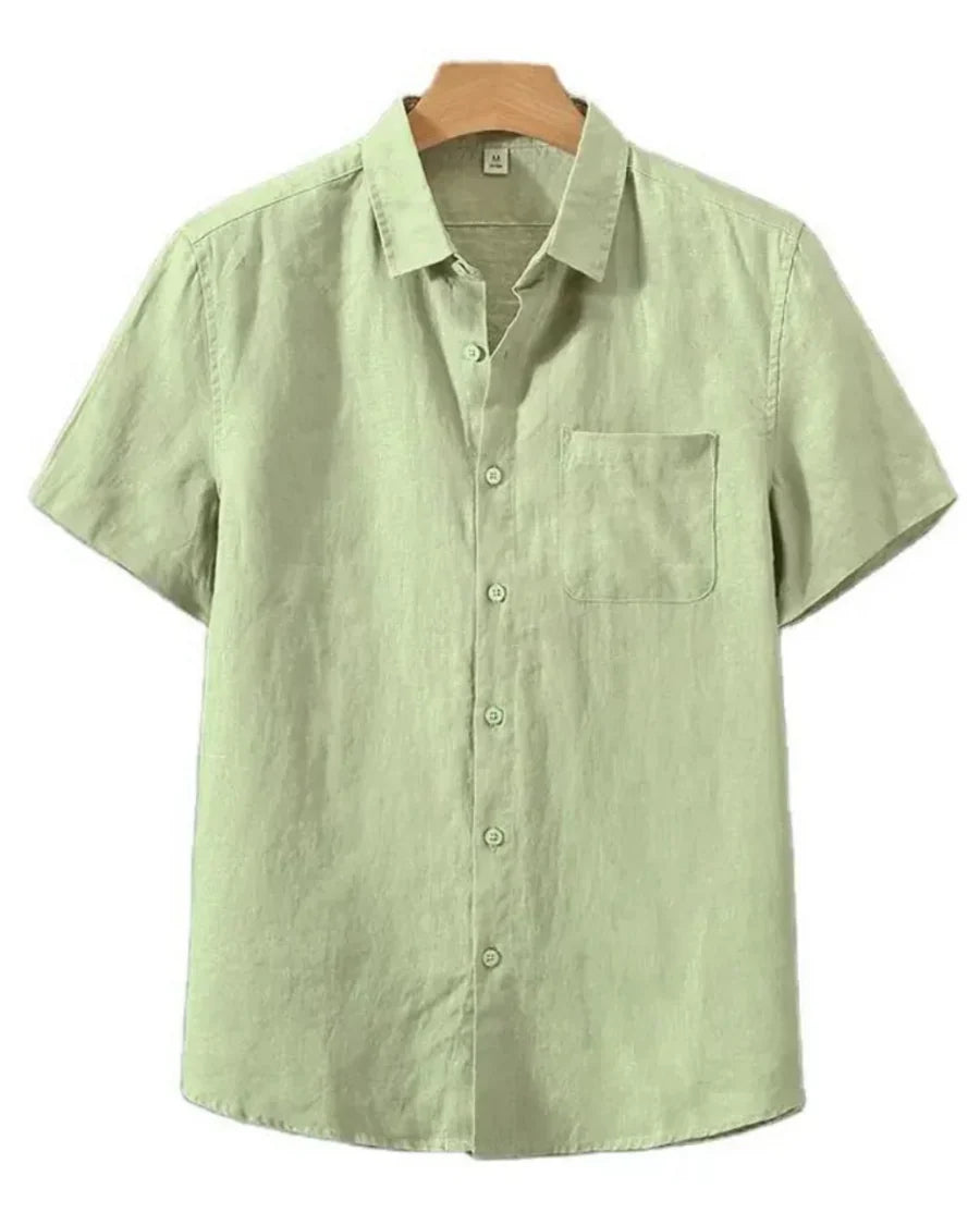 The Marin Men's Classic Linen Button Up Shirt